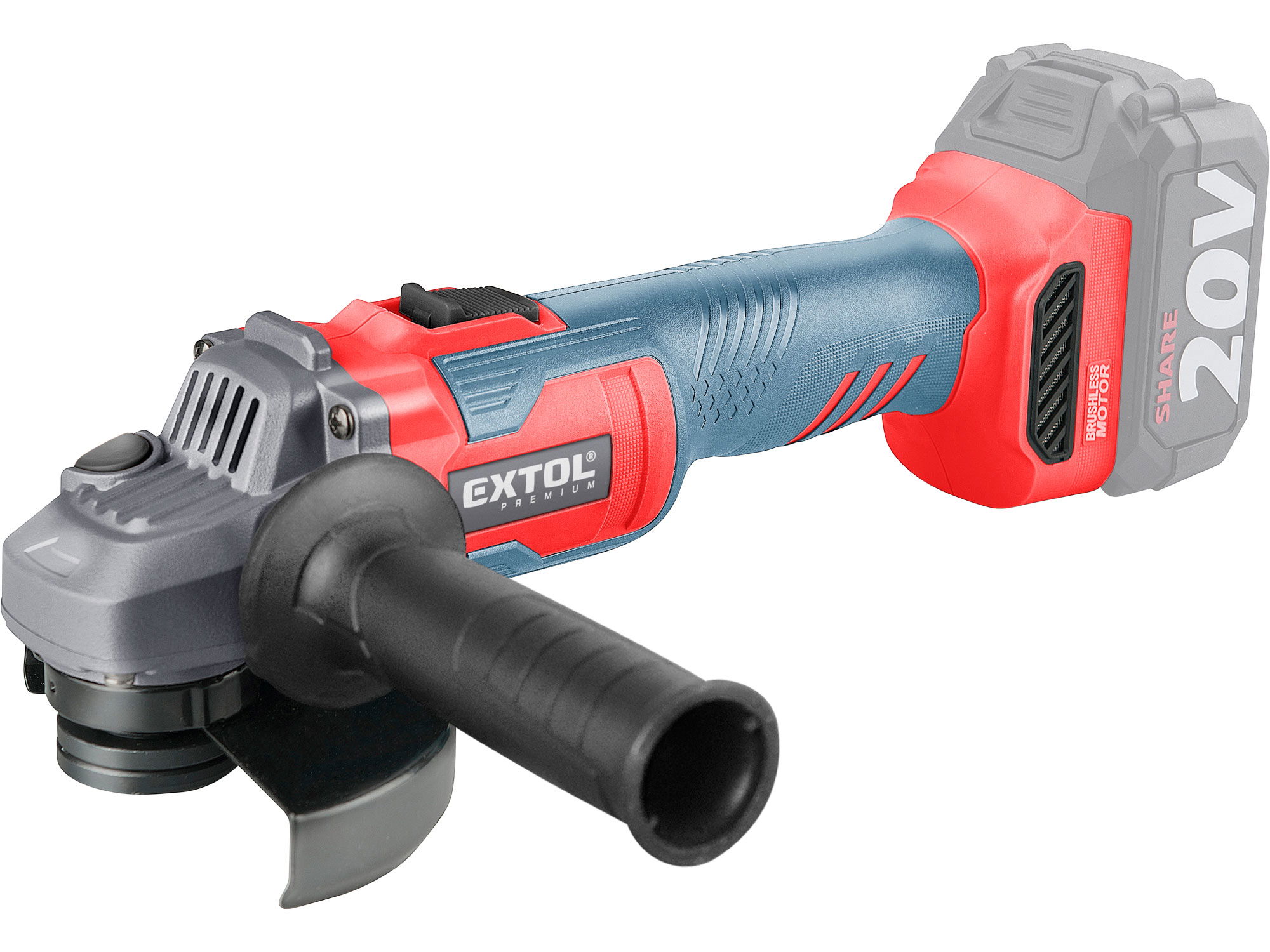 Extol 8891839 akkumulátoros sarokcsiszoló (akku és töltő nélkül) termék fő termékképe