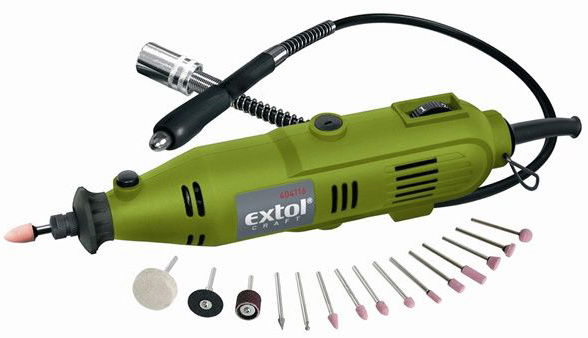 Extol 404116 mini köszörű- és fúrógép (tartozékokkal) termék fő termékképe