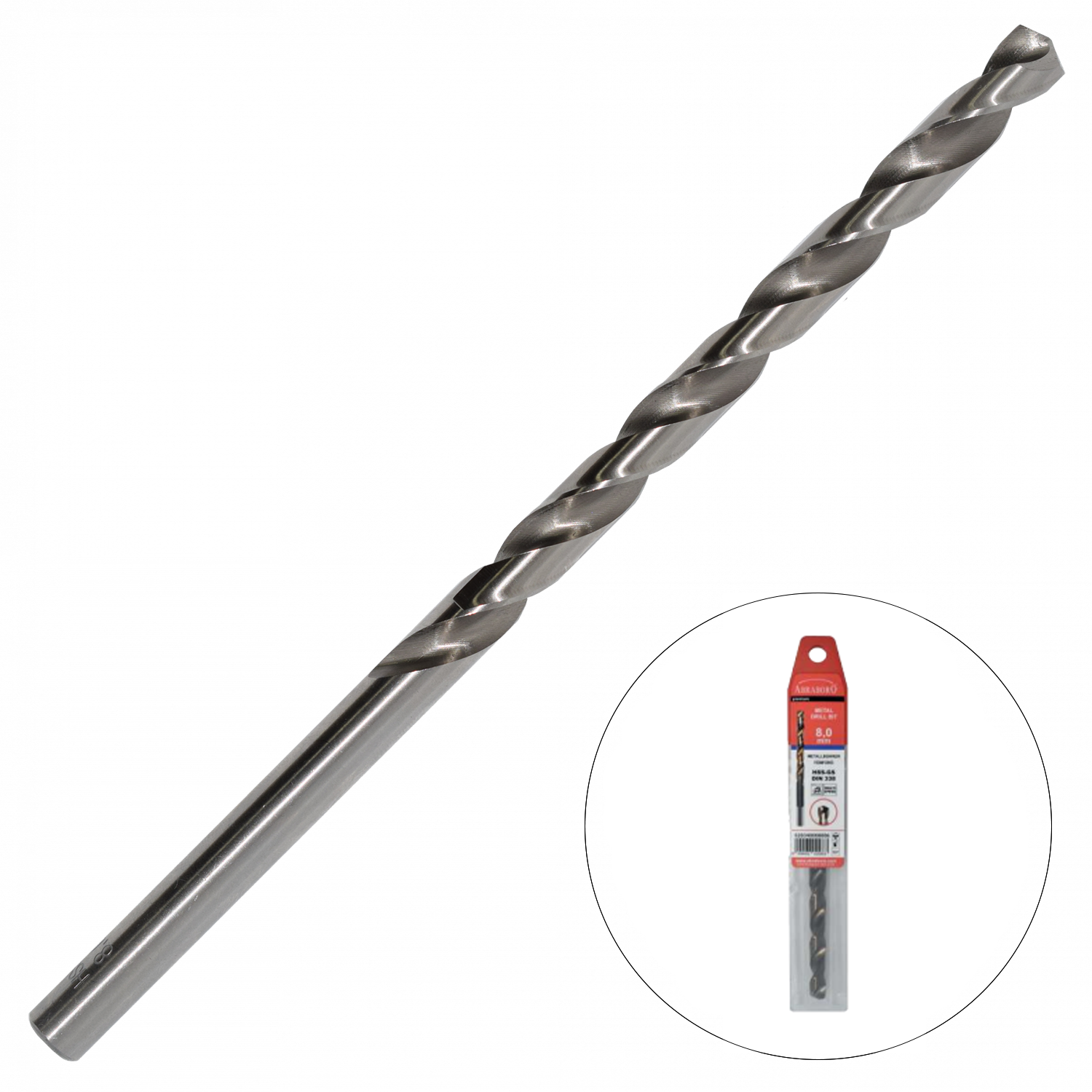 Abraboro 10.5 x 184 / 121 mm HSS-GS hosszú hengeres szárú fémcsigafúró, EV-Pack termék fő termékképe