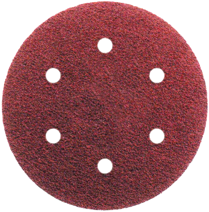 Abraboro 150 mm kör alakú csiszolópapír 6 lyukkal, 180-as szemcseméret, 50 db/csomag termék fő termékképe