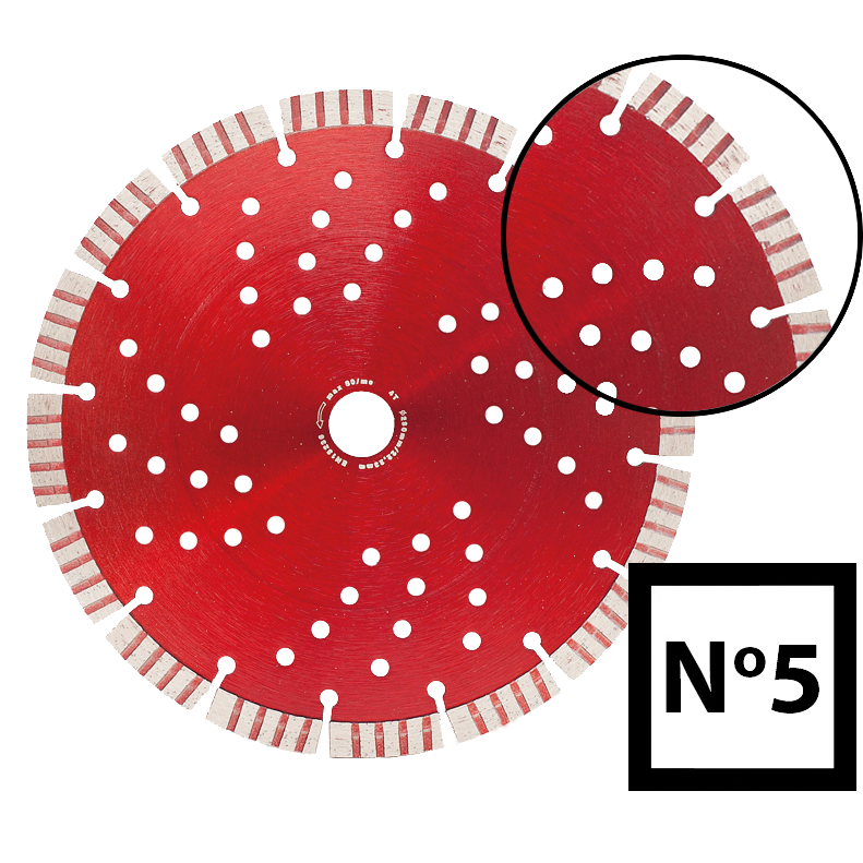 Abraboro 350 x 25,40 mm No.5 univerzális gyémánttárcsa termék fő termékképe