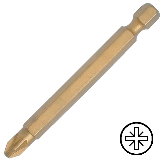 KENNEDY No.2 Pozidriv titán csavarhúzó bit 1/4" hatszög illesztéssel, 150 mm termék fő termékképe