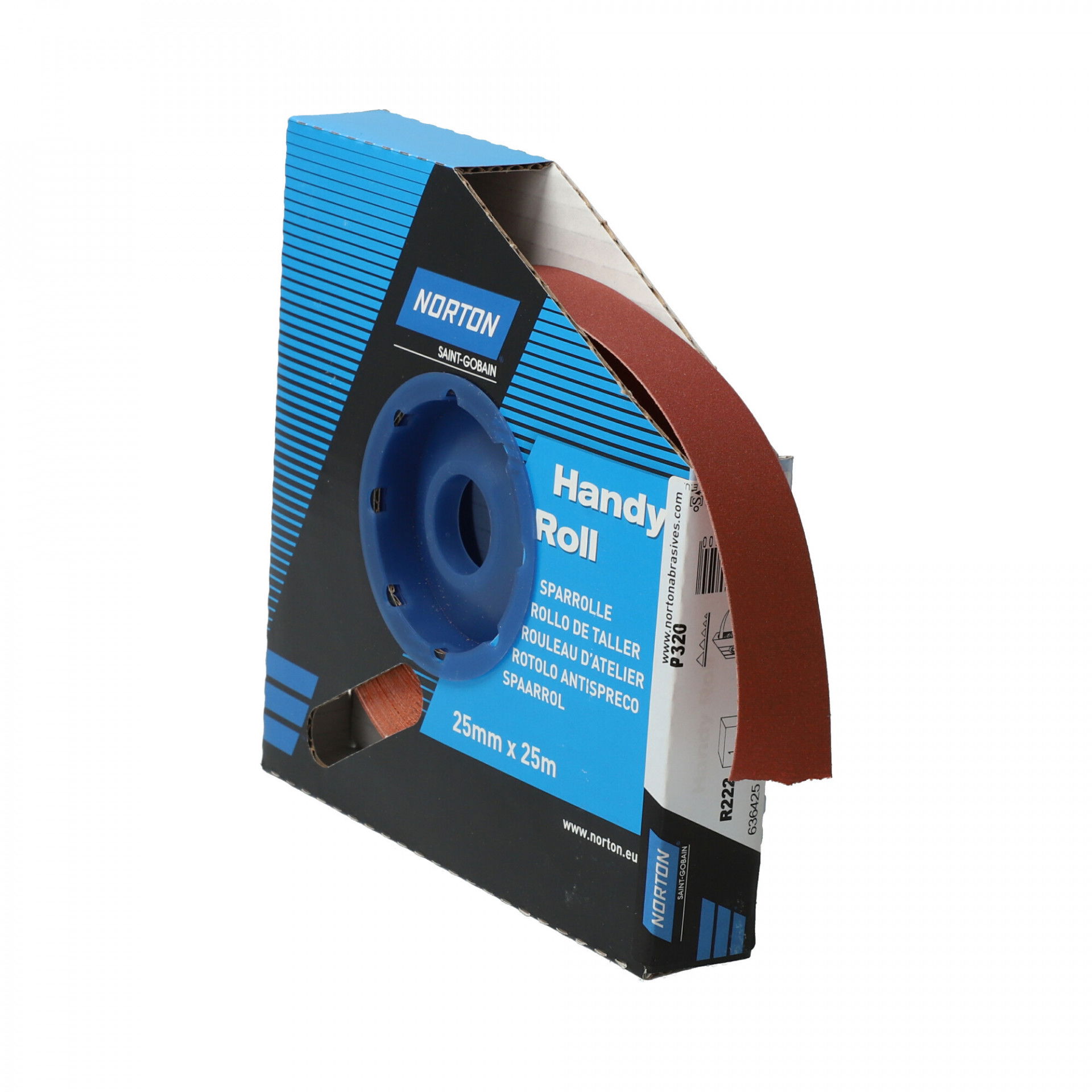 Norton R222 csiszolóvászon műhelytekercs 25mmx25m P320 termék fő termékképe
