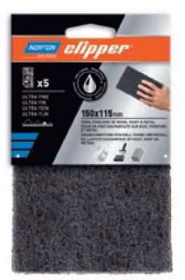 Norton Clipper BearTex kézi csiszolólap 115x150 mm Ultra Fine, 5 db/csomag termék fő termékképe