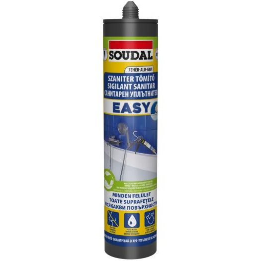 Soudal Easy szaniter tömítő, fehér, 280 ml termék fő termékképe