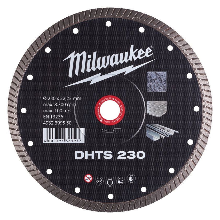 Milwaukee DHTS gyémánt vágótárcsa, turbo, Ø230 mm termék fő termékképe