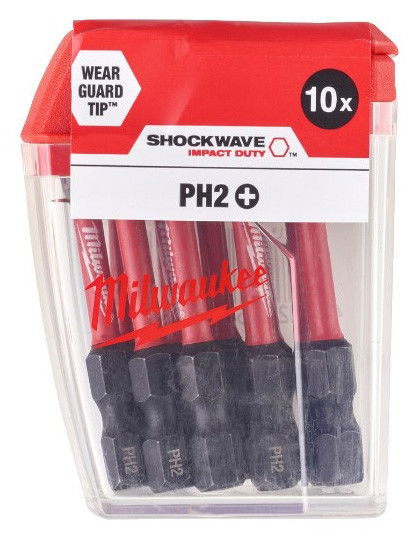 Milwaukee Shockwave Impact Duty™ csavarozó bit, 50 mm, PH 2, 10 db/csomag termék fő termékképe