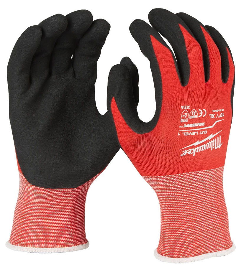 Milwaukee Vágásbiztos védőkesztyű, 1/A vágási szint, 12 pár/csomag termék fő termékképe