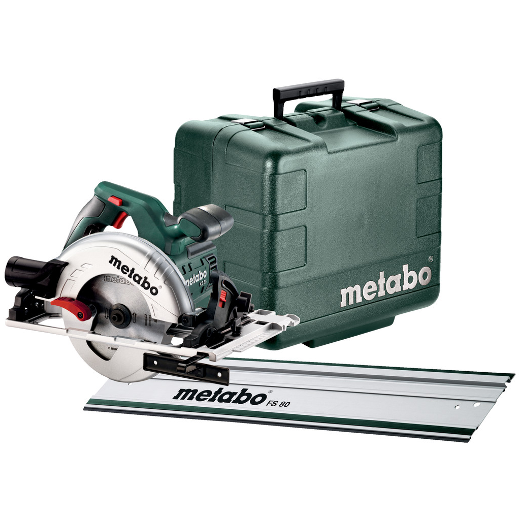 METABO KS 55 FS SET kézi körfűrész (műanyag hordtáskában) + FS 80 vezetősín termék fő termékképe