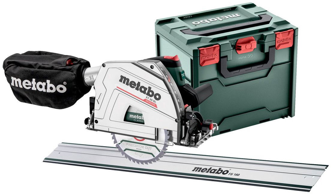 METABO KT 66 BL merülő körfűrész (metaBOX kofferben) + FS 160 vezetősín termék fő termékképe