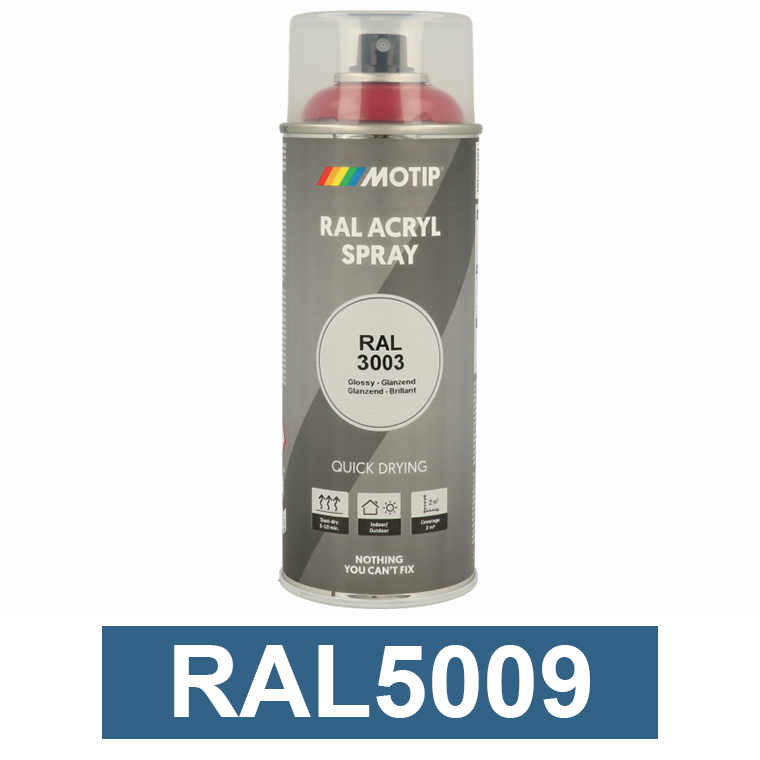 Motip Ipari festék spray, RAL5009, 400 ml termék fő termékképe