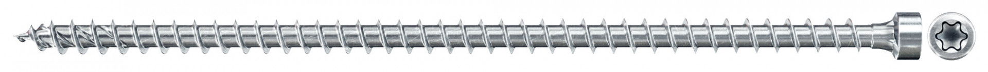 Fischer FPF II CHTF 8.0 x 260 BC 50 hengeres fejű, kékre horganyzott, végigmenetes szerkezetépítő csavar TX behajtással, 50 db/csomag termék fő termékképe