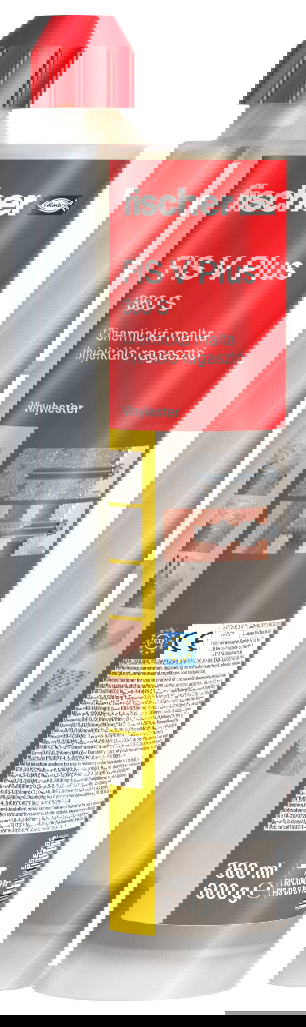 Fischer FIS V Plus 360 S injektáló ragasztó, 360 ml + 2 db FIS MR Plus keverőszár (CS, HU, SK) termék fő termékképe
