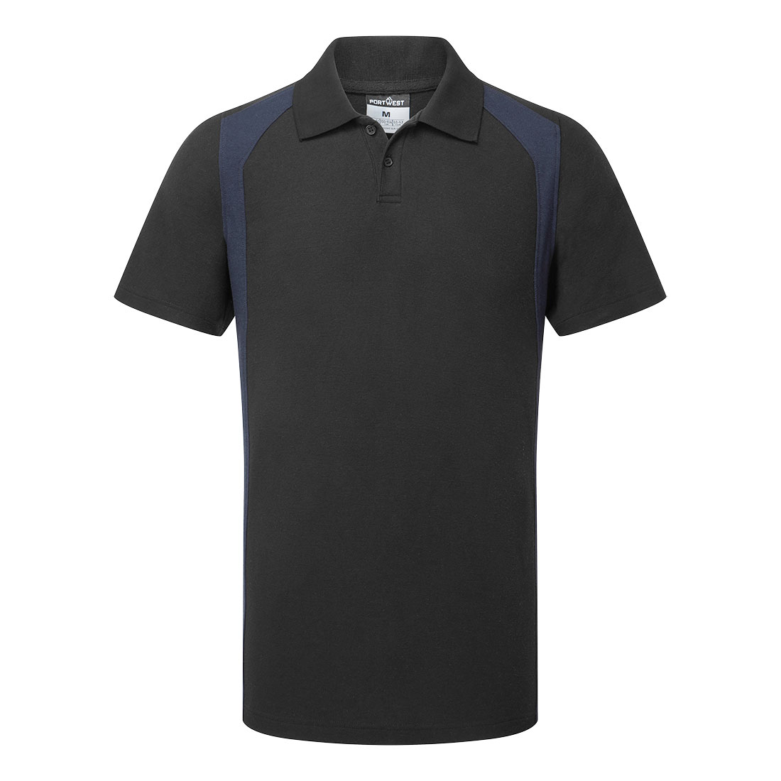 Portwest CD812 - WX2 pólóing S/S, fekete/tengerészkék termék fő termékképe